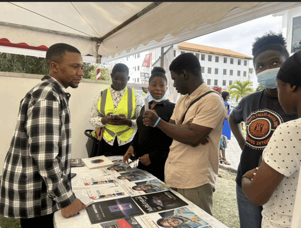 KLS booth promoting language jobs in Africa at 2025 DTI Fair